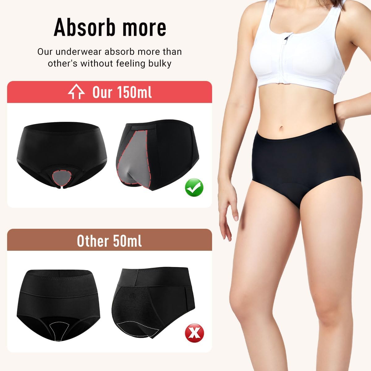 high-absorbency-leak-proof-womens-incontinence-underwear-2pcs-xl---washable-period-postpartum-leakage-protection-briefs-for-pregnancy-care-3