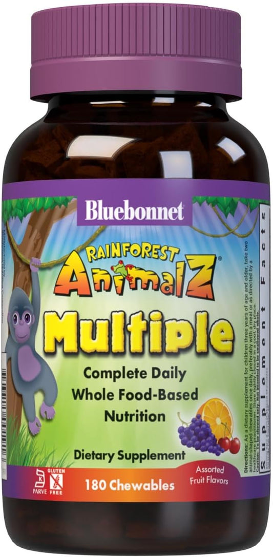bluebonnet-nutrition-rainforest-animalz-kids-multivitamin---180-chewable-tablets-whole-food-based-vitamin-c-d3-iron---gluten-free-milk-free-kosher---mixed-flavor-1