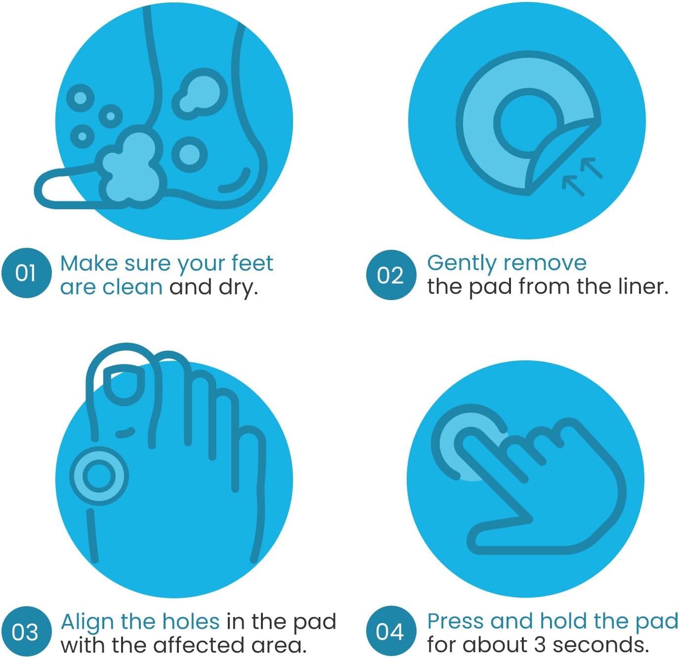 Corn Cushions for Toes and Feet - Foam Padding Callus Cushions with Self-Stick Adhesive Pads - Protect Sore Spots, Relieve Pain and Pressure - Multi-Size, 45 Count - Espot.com.au