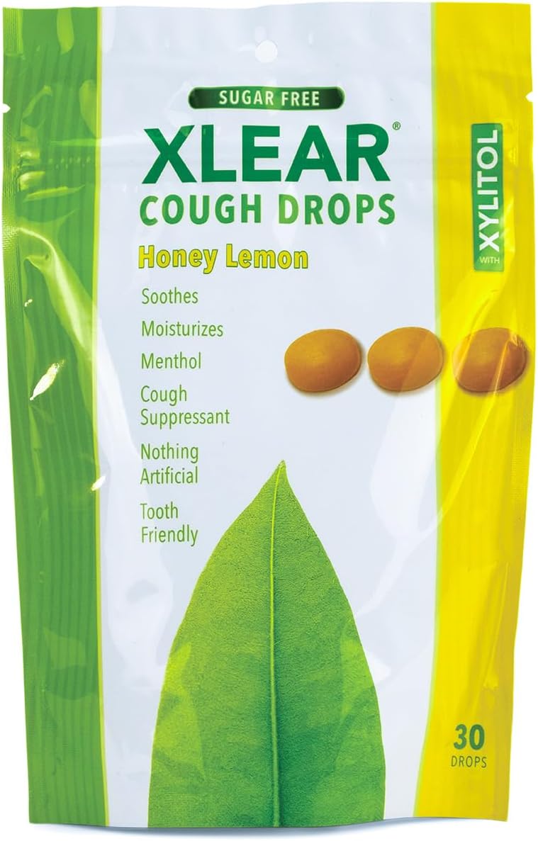 xlear-xylitol-sugar-free-cough-drops-with-natural-honey-lemon-flavor---30-count-pack---for-adults-and-kids---sore-throat-relief-dry-mouth-lozenges-3