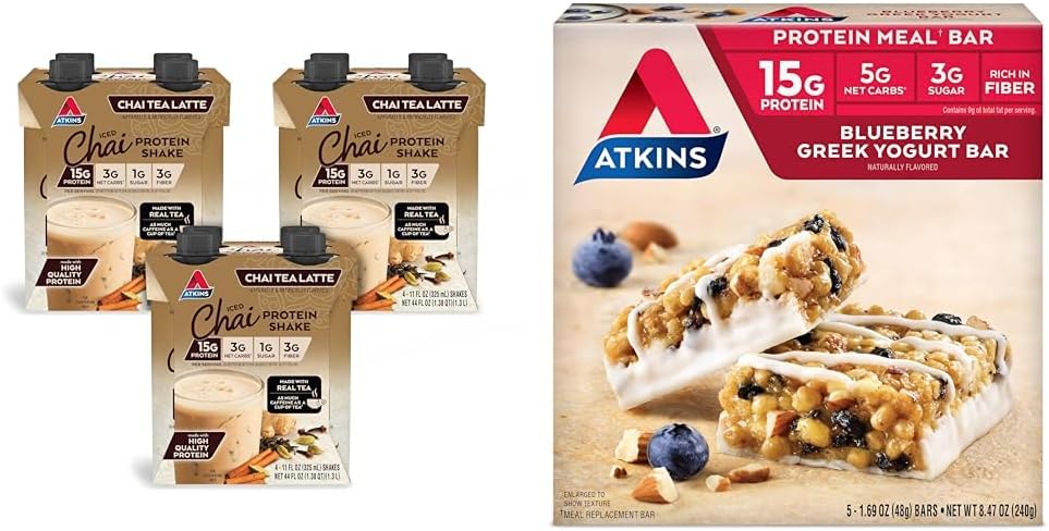 bundle-atkins-chai-tea-latte-protein-shake-blueberry-greek-yogurt-protein-meal-bar---high-protein-low-carb-snacks-1
