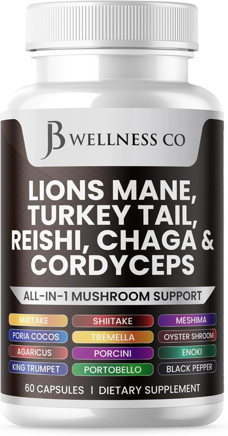 lions-mane-turkey-tail-mushroom-supplement-for-cognitive-immune-support---60-count-with-reishi-cordyceps-chaga-marshmallow-root---jb-wellness-co-1