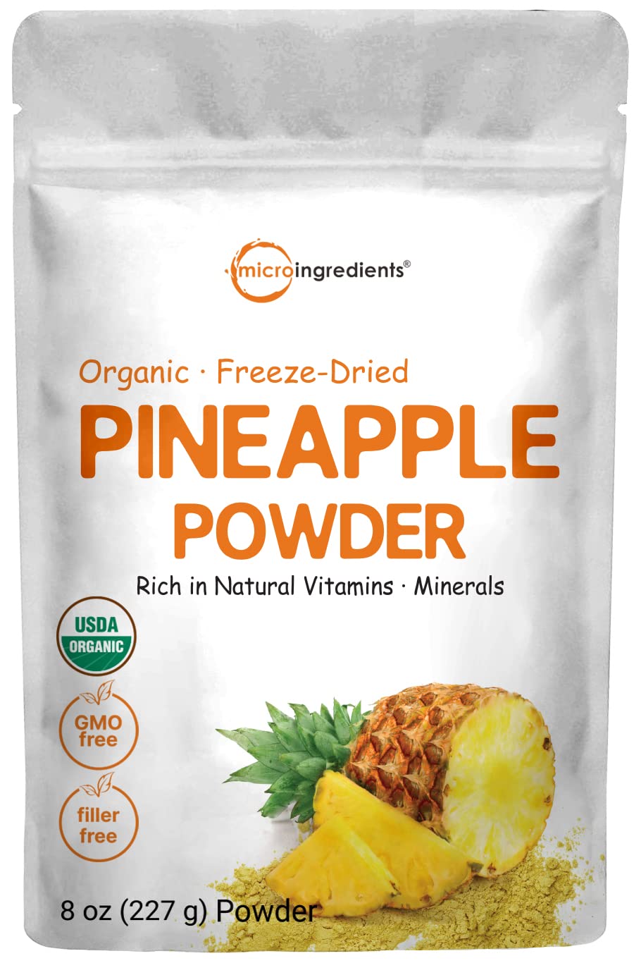 organic-freeze-dried-pineapple-powder-8oz---100-natural-no-additives---great-for-smoothies-drinks---non-gmo-vegan---micro-ingredients-1