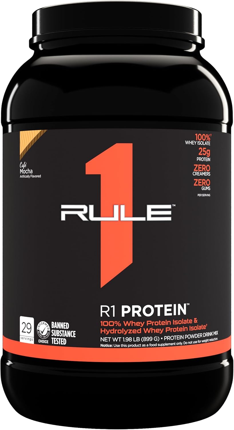 rule-1-proteins-r1-protein-caf-mocha-flavor---100-isolate-and-hydrolysate-protein-powder-with-25g-protein-and-6g-bcaas---fast-acting-formula-2-lbs-1