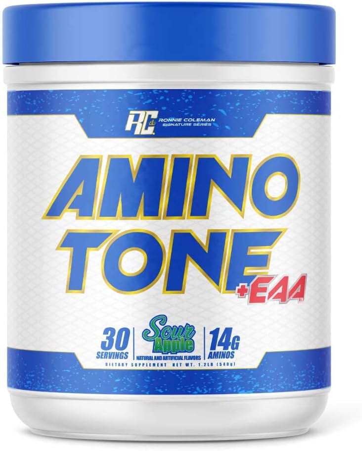 ronnie-coleman-signature-series-amino-tone-eaa-amino-acids-powder---bcaas-hydration-muscle-recovery---sour-apple-flavor-30-servings-1