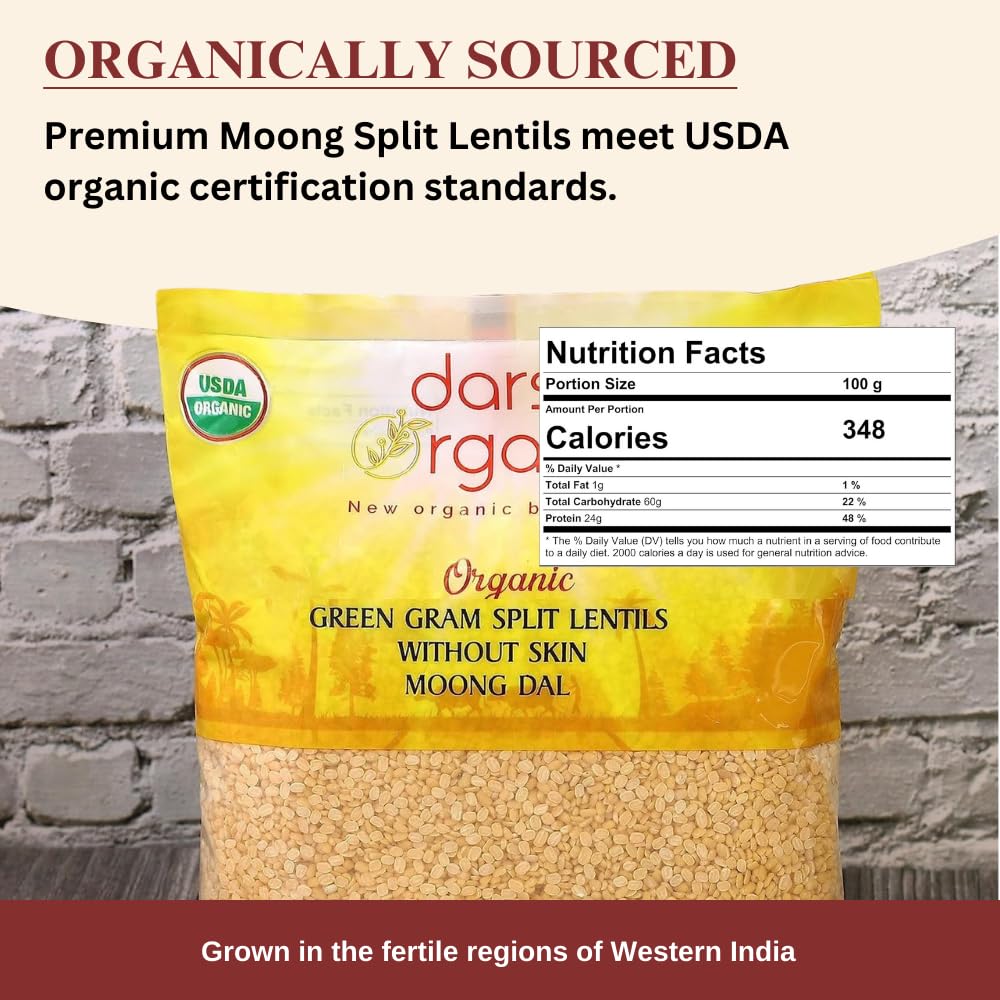 usda-certified-organic-split-green-gram-2-lb---husk-free-moong-dal-non-gmo-yellow-mung-beans-chemical-free-kosher---ideal-for-indian-dishes-healthy-recipes-2