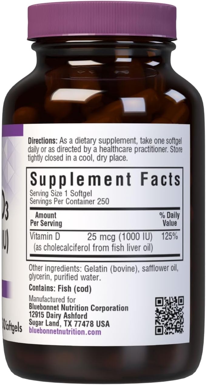 bluebonnet-nutrition-vitamin-d3-1000-iu-softgels---muscle-skeletal-support---cholecalciferol-from-fish-oil---non-gmo---gluten-soy-dairy-free---250-softgels-2