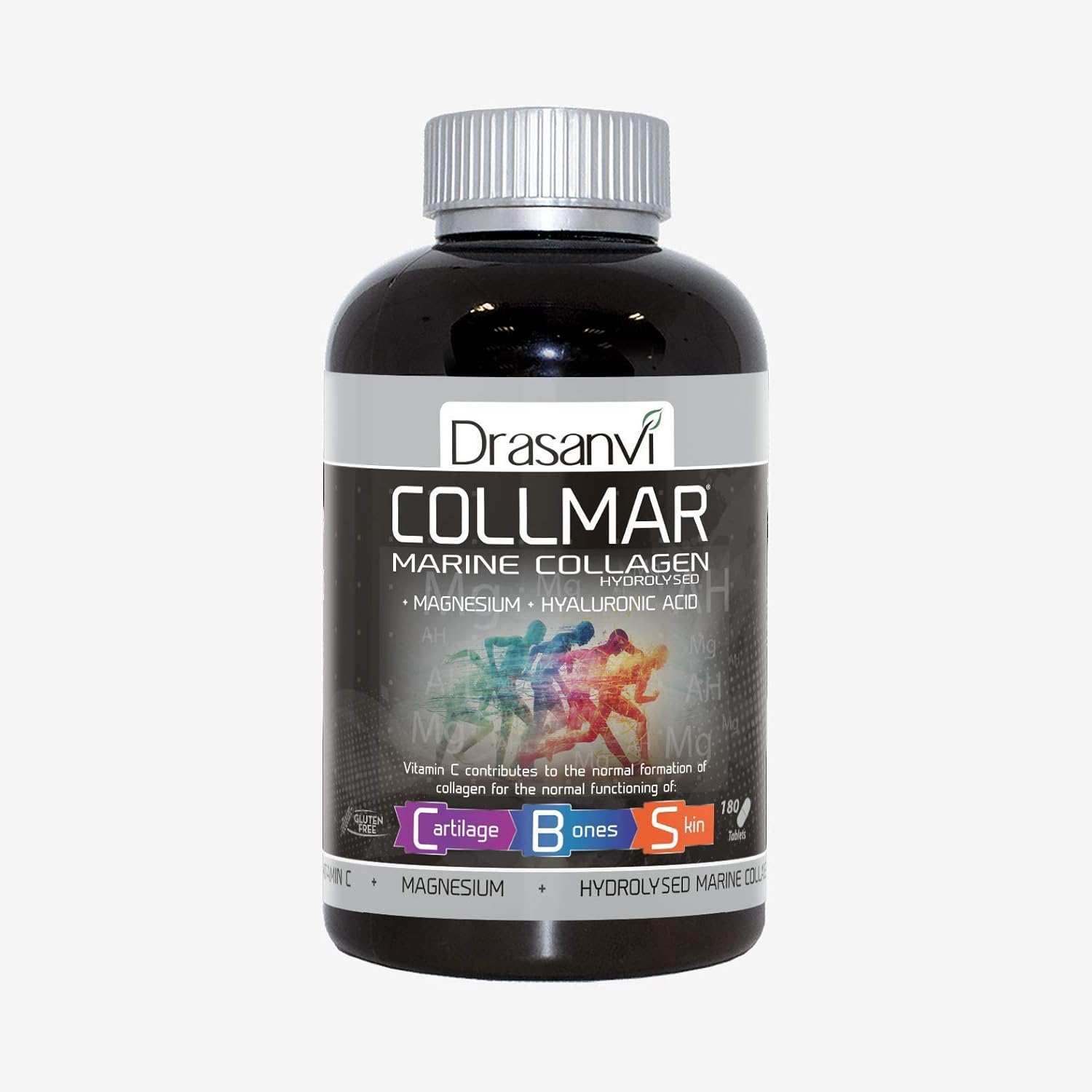 Collmar Magnesium Tablets with Marine Collagen - Supports Healthy Skin, Cartilage, and Bones - 180 Supplements - Espot.com.au