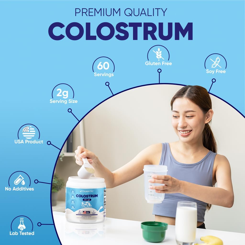 high-igg-bovine-colostrum-powder-for-gut-health-hair-growth-beauty-immune-support---unflavored-supplement-with-60-servings---easy-to-mix-formula-for-muscle-recovery-6