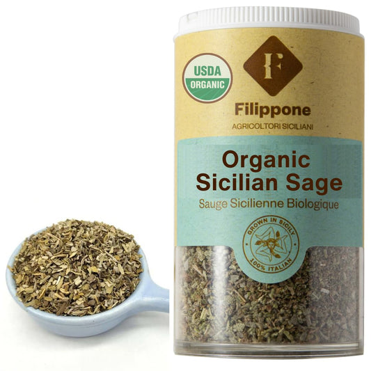 organic-sicilian-sage-flakes-in-shaker-20g-070-oz---usda-certified-dried-sage-herb-from-sicilys-mountains---filippone-sage-spice-1