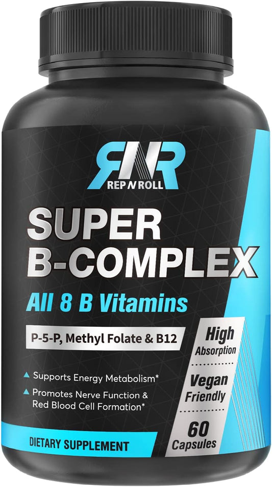 rep-n-roll-super-b-complex-with-methyl-folate-methyl-b12-p-5-p-d-biotin-niacinamide---60-vegan-capsules-for-energy-production-high-absorption-1