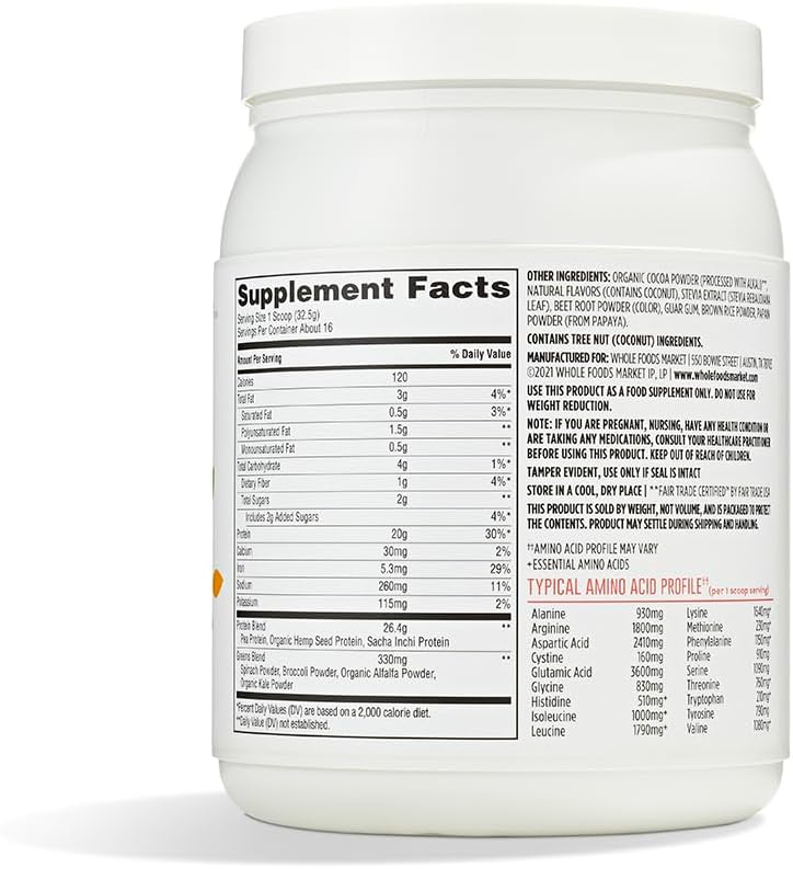 organic-plant-protein-greens-powder-rich-chocolate-flavor-18-oz---whole-foods-market-2