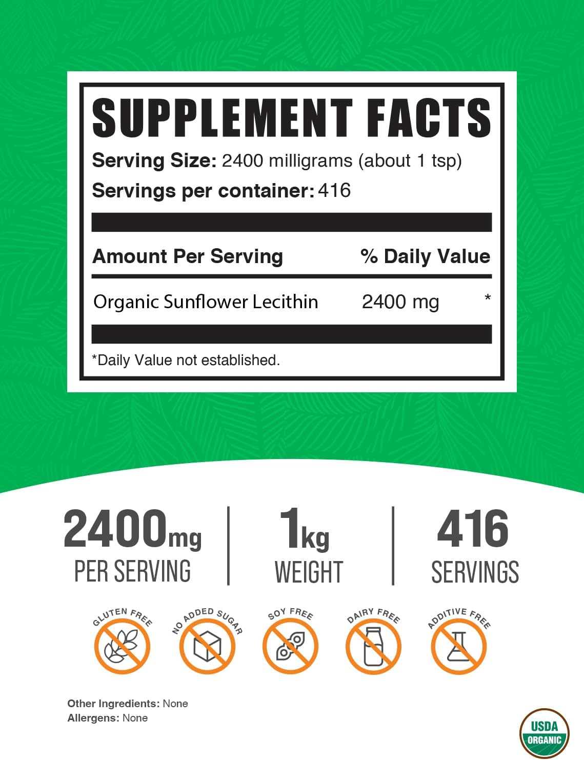 organic-sunflower-lecithin-powder---vegan-gluten-free-supplement-2400mg-per-serving-1kg---bulk-size-2