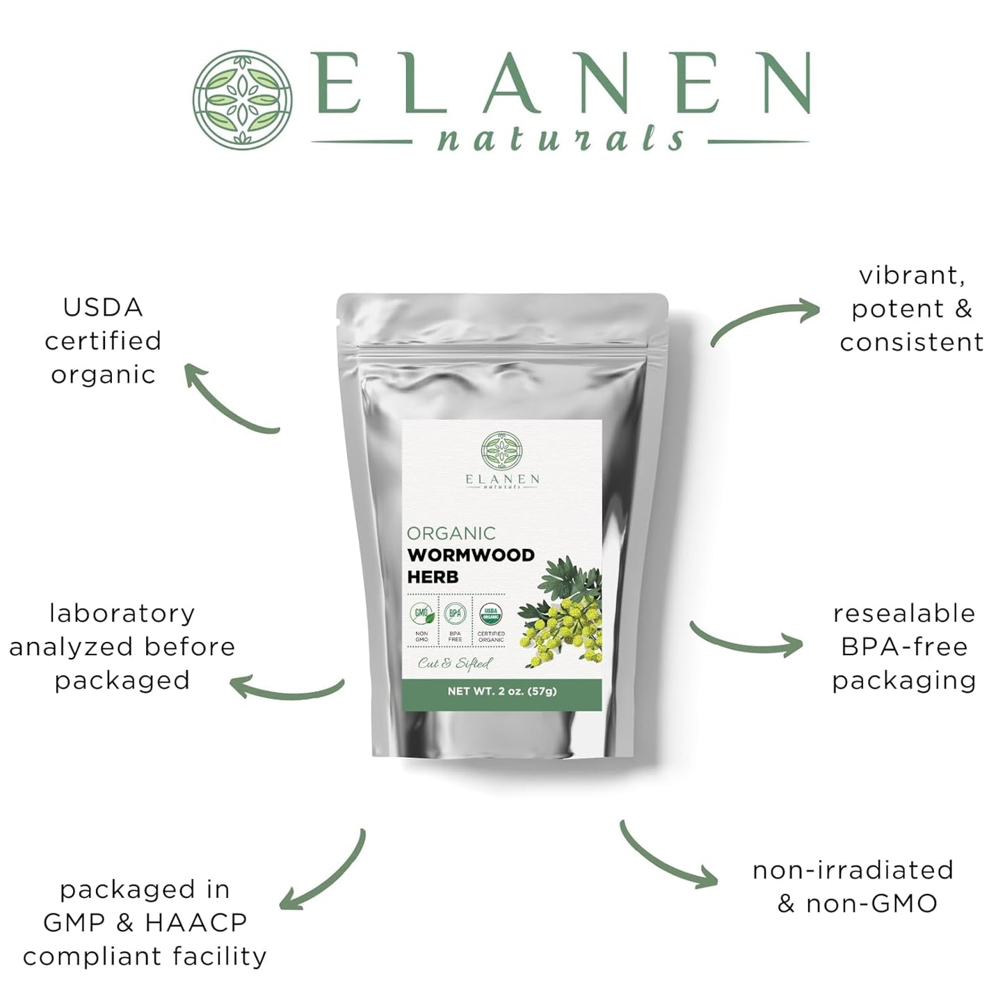 organic-wormwood-herb-tea-2-oz-57g---usda-certified-artemisia-absinthium---ajenjo-herb-cut-sifted---elanen-naturals-2