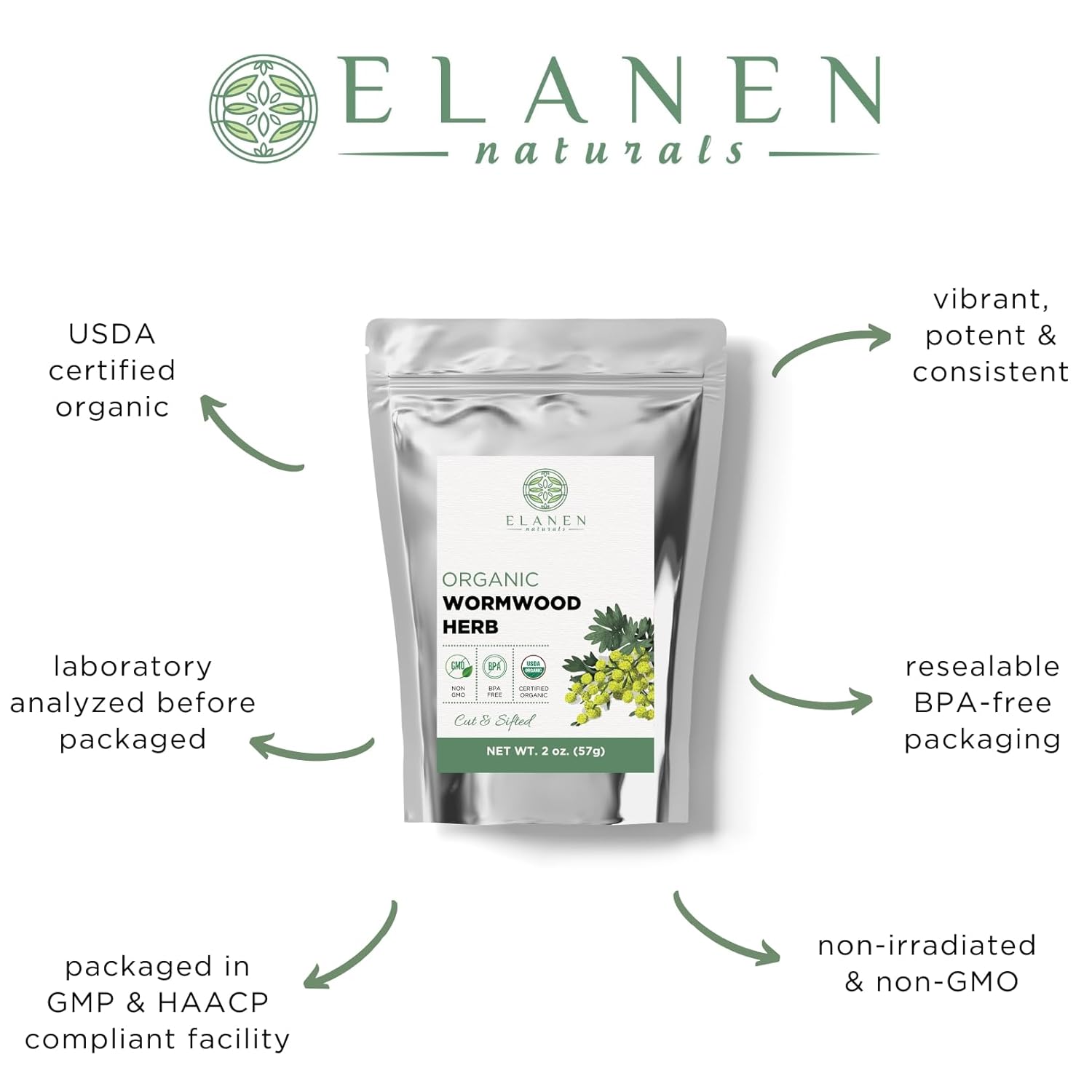 organic-wormwood-herb-tea-2-oz-57g---usda-certified-artemisia-absinthium---ajenjo-herb-cut-sifted---elanen-naturals-2