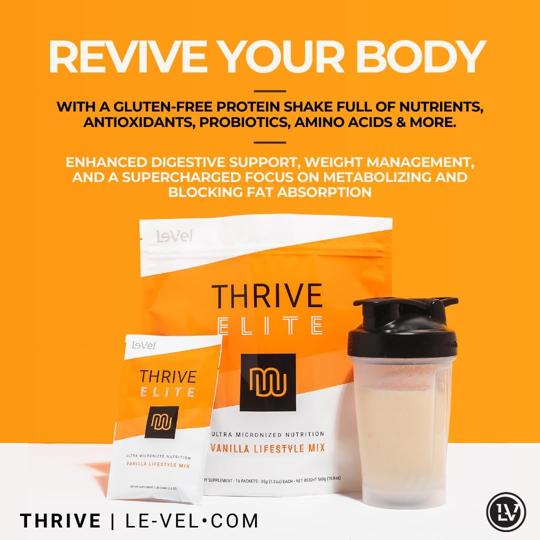 thrive-elite-protein-shake---gluten-free-blend-with-bcaas-probiotics-enzymes-for-muscle-recovery-energy---16-servings-vanilla-5