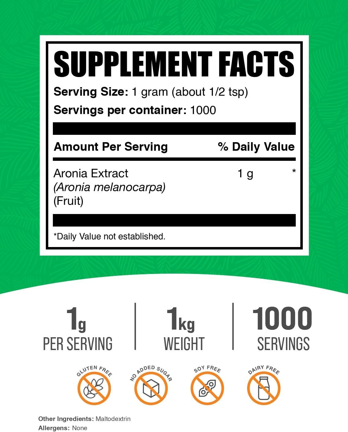 bulksupplements-aronia-berry-extract-powder---chokeberry-supplement-gluten-free-1000mg-per-serving-1kg---aronia-berry-sourced-pack-of-1-2