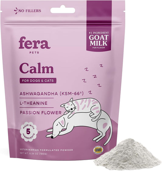 organic-calming-goat-milk-pet-supplement-for-cats-dogs---vet-formulated-for-anxiety-stress-hyperactivity---ashwagandha-gaba---60-servings-1