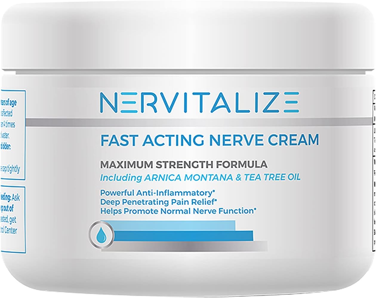 3 fl oz Nervitalize Fast Acting Nerve Pain Relief Cream - Maximum Strength Formula for Neuro Pain Relief and Nerve Nourishment - Made in USA - Espot.com.au