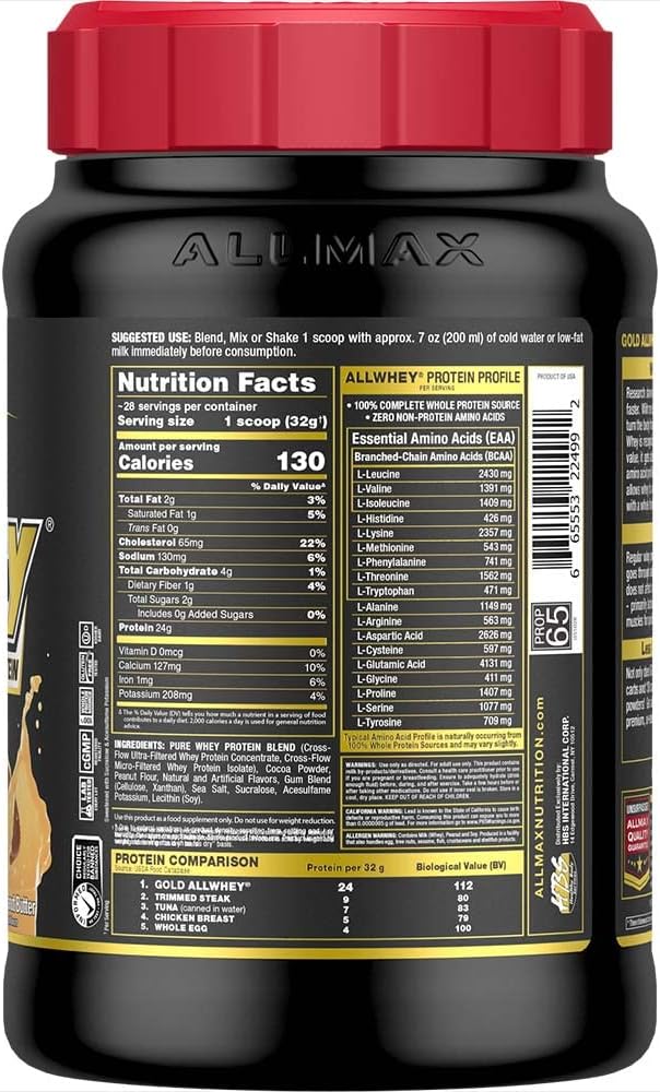 allmax-nutrition-gold-allwhey-chocolate-peanut-butter-protein-powder---2-lb---24g-protein-per-serving---gluten-free-low-carb-low-sugar---30-servings-3