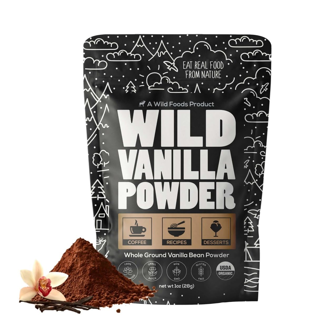 organic-madagascar-vanilla-bean-powder---pure-natural-flavoring-for-baking-cooking-coffee-smoothies---unsweetened-superfood---gluten-free-non-gmo---1-oz-1