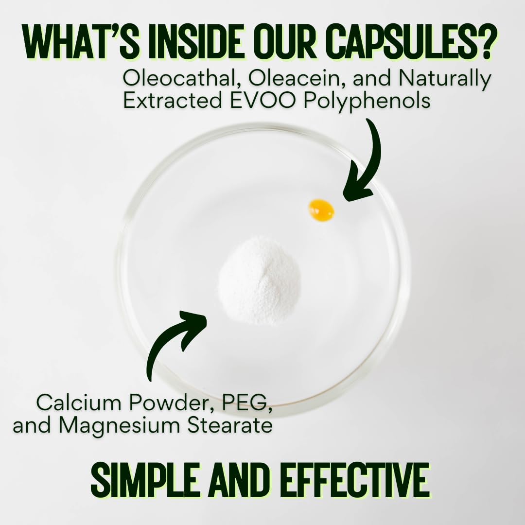 Oligen™ 60ct Oleocanthal Supplement from Extra Virgin Olive Oil for Brain & Heart Health - Espot.com.au