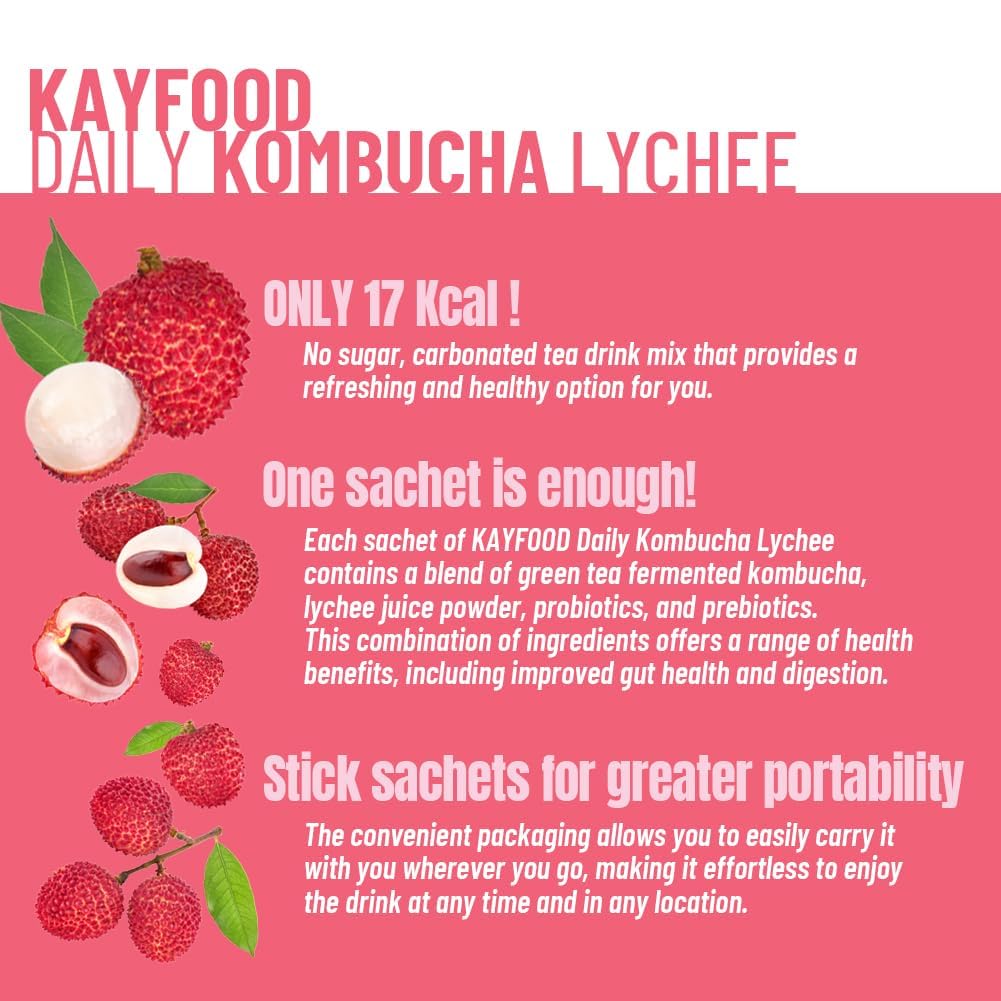 lychee-garden-kombucha-sticks---20-daily-packets-with-gift-bottle-zero-sugar-gut-healthy-sparkling-beverage-for-iced-and-hot-tea-fermented-korean-drink-for-workouts---352oz-100g-9