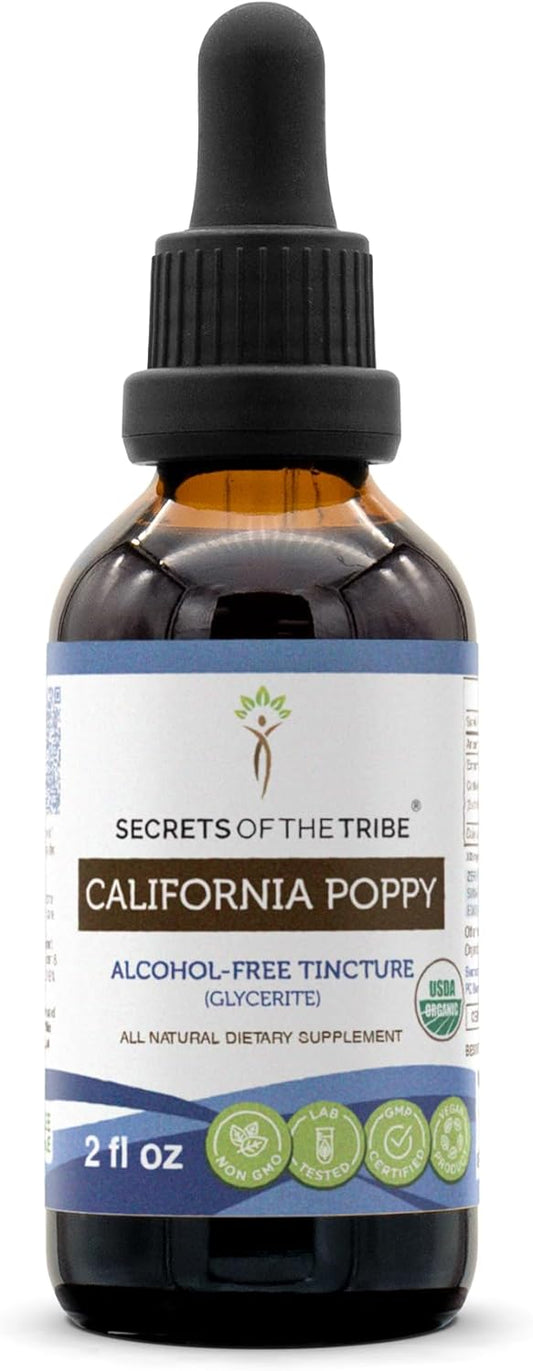 usda-organic-california-poppy-tincture---alcohol-free-liquid-extract-2-fl-oz-by-secrets-of-the-tribe-1