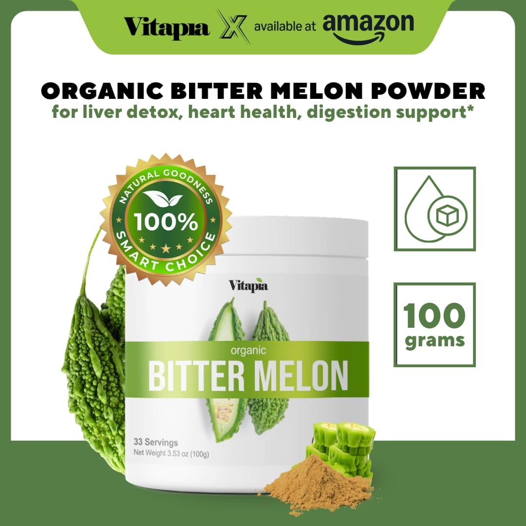organic-bitter-melon-fruit-extract-powder---digestive-gut-heart-health-support---100g-non-gmo-gluten-free-vegan-supplement---33-day-supply-2
