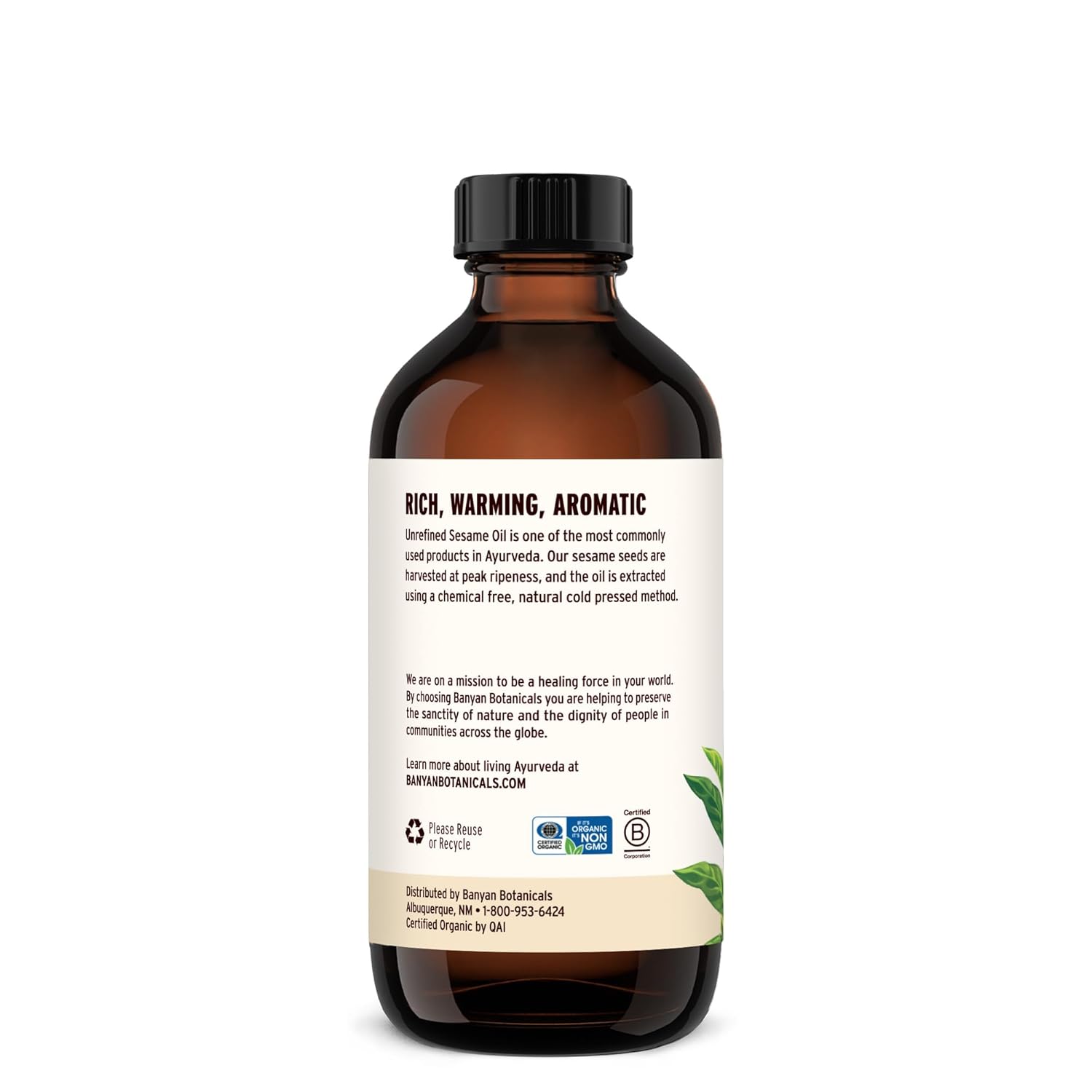 organic-unrefined-sesame-oil-for-skin-body-hair-more---8-oz---non-gmo---vegan---sustainably-sourced---multiple-sizes-available-8