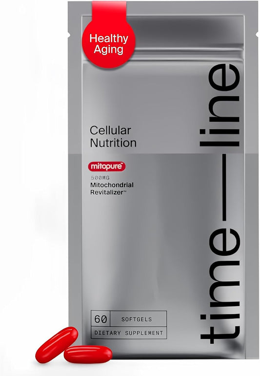 Mitopure Urolithin A Softgels - Clinically Proven for Healthy Aging - Mitoceutical for Muscle Strength - 60 Softgels Replenishment - Espot.com.au