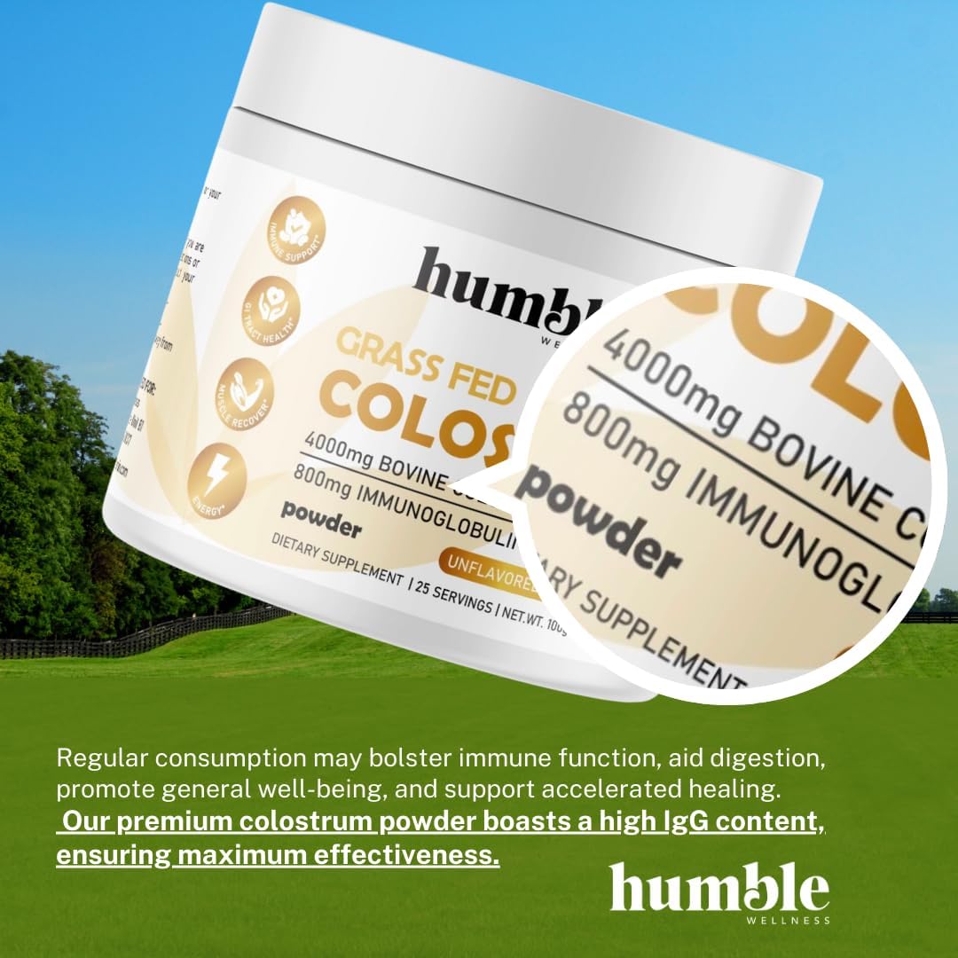 premium-grass-fed-colostrum-powder---high-igg-content-800mg-immunoglobulins-unflavored---25-servings-35-oz---humble-wellness-6