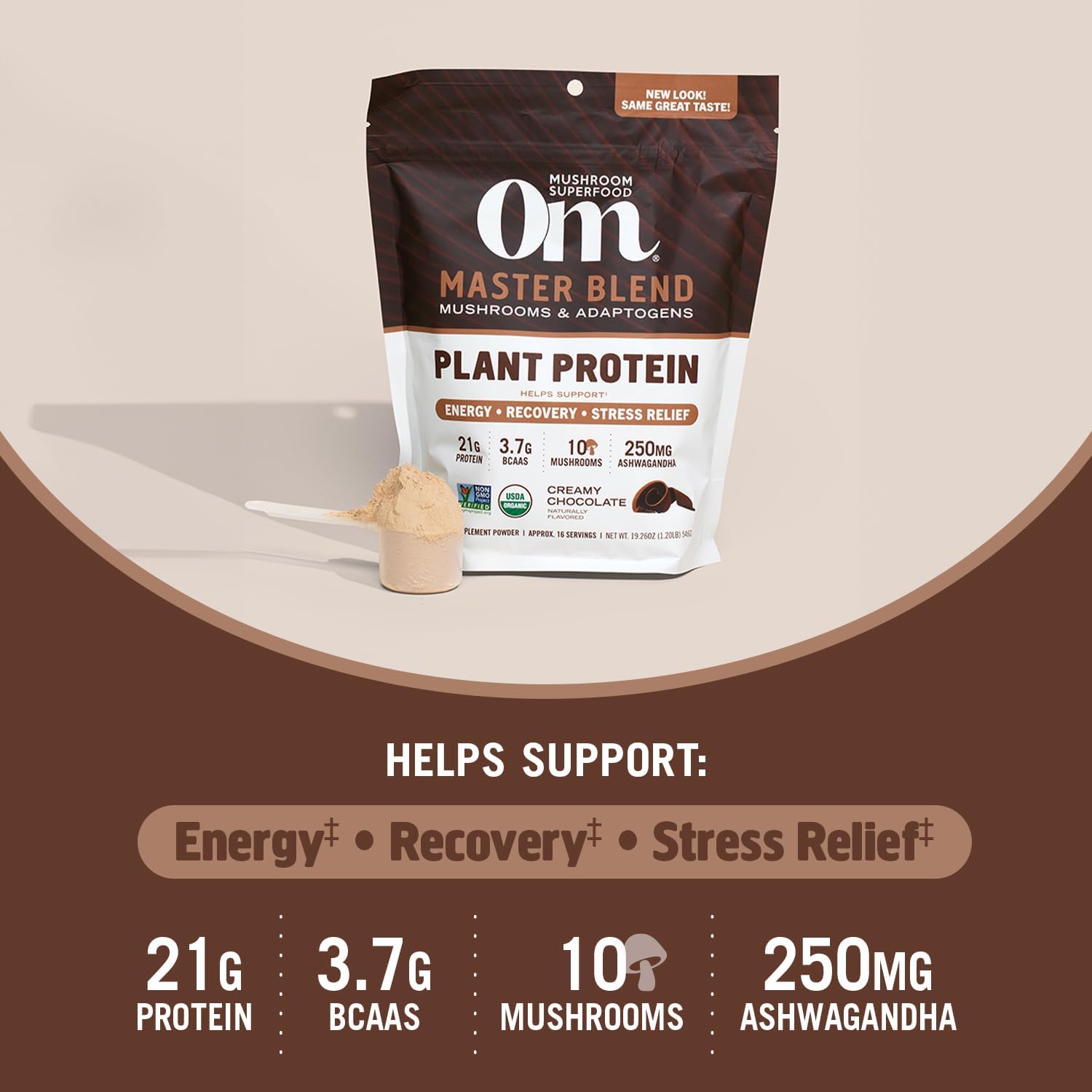 om-mushroom-superfood-master-blend-plant-based-protein-powder---creamy-chocolate-with-10-mushroom-complex-lions-mane-adaptogens---1926-oz-16-servings---optimal-health-recovery-3