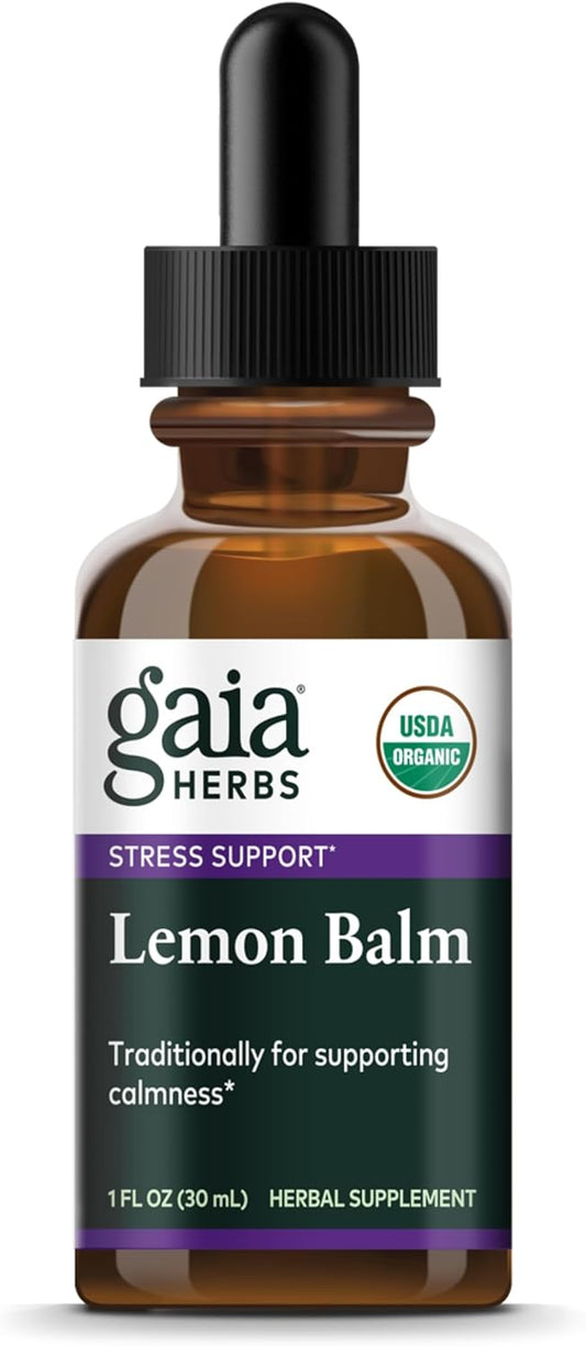 organic-lemon-balm-extract-for-stress-relief-calm---1-fl-oz-liquid-dropper-bottle---gaia-herbs-lemon-balm-supplement-1