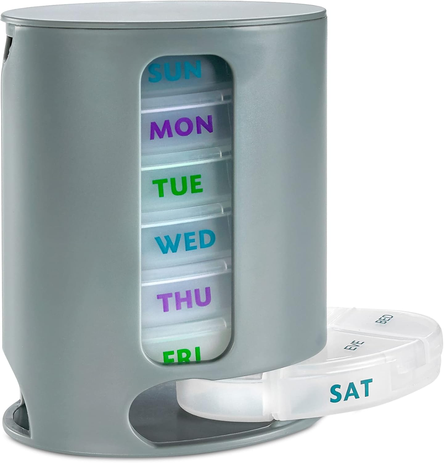 medca-weekly-pill-organizer-with-7-stackable-compartments-for-four-daily-doses---morning-noon-evening-bedtime---grey-1
