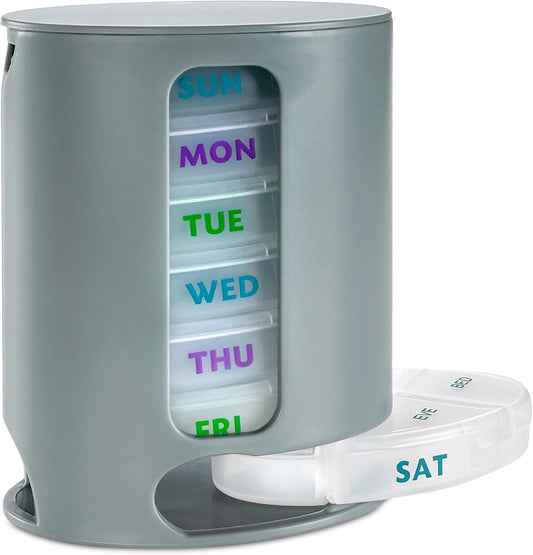 medca-weekly-pill-organizer-with-7-stackable-compartments-for-four-daily-doses---morning-noon-evening-bedtime---grey-1