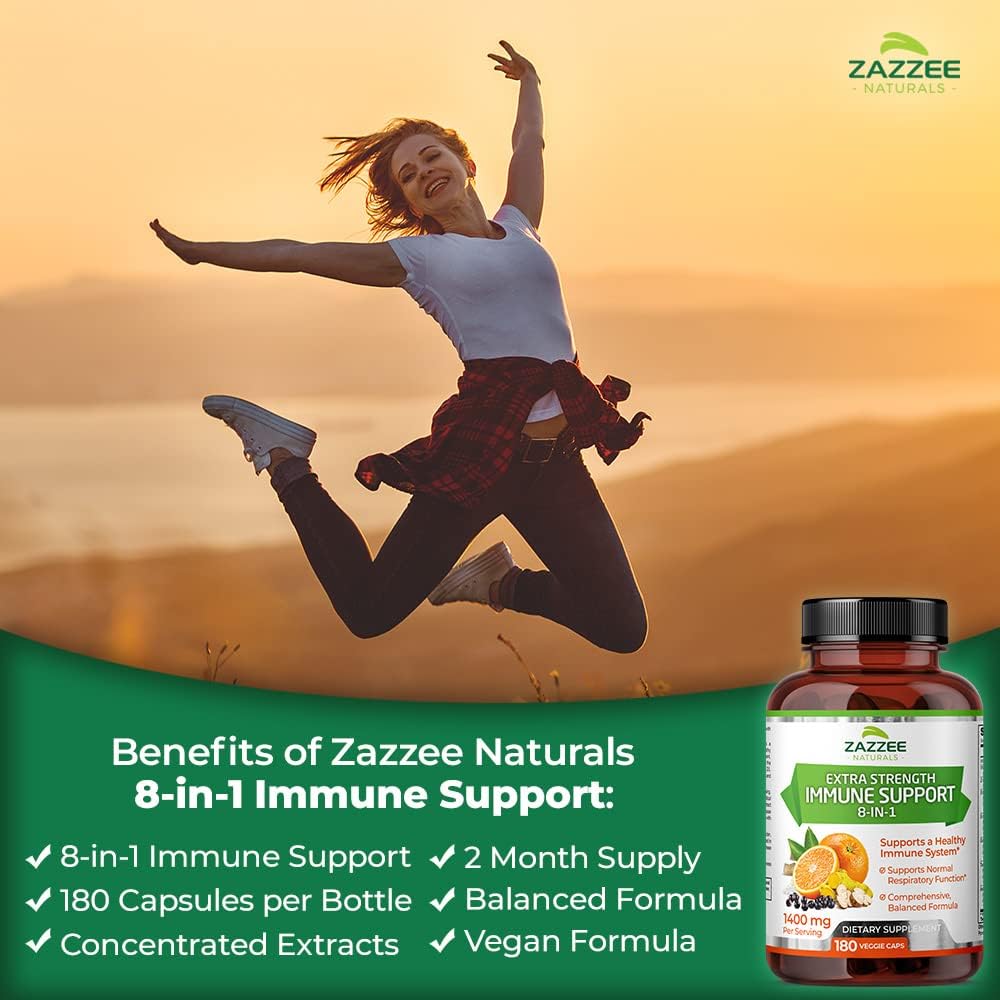 Zazzee Artemisinin Capsules with Extra Strength 8-in-1 Immune Support Formula - Espot.com.au