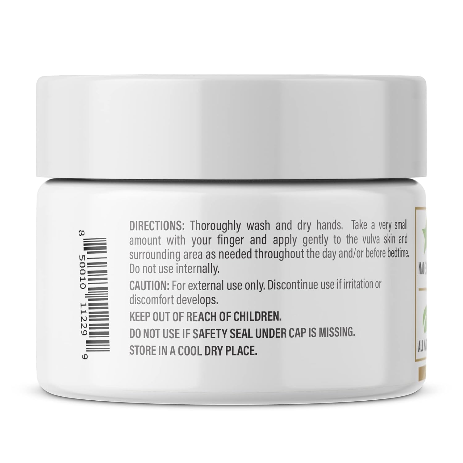 Organic Vulva Cream for Menopause Support, Itching Relief, and Vaginal Moisturizing | Estrogen-Free Feminine Care Solution | 2 Oz - Made in USA by NewLife Naturals - Espot.com.au