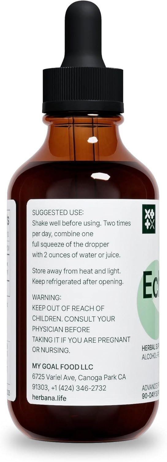 organic-echinacea-liquid-extract---herbal-supplement-for-immune-support---high-potency-tincture---90-day-supply---family-size-4