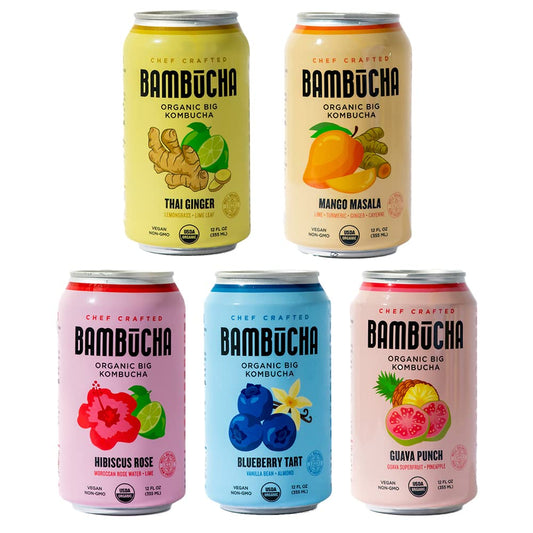 organic-bambucha-kombucha-variety-pack---12-fl-oz-cans-chef-crafted-flavors-raw-live-cultured-tea-drink-vegan-gluten-free-non-gmo-probiotic---case-of-12-1