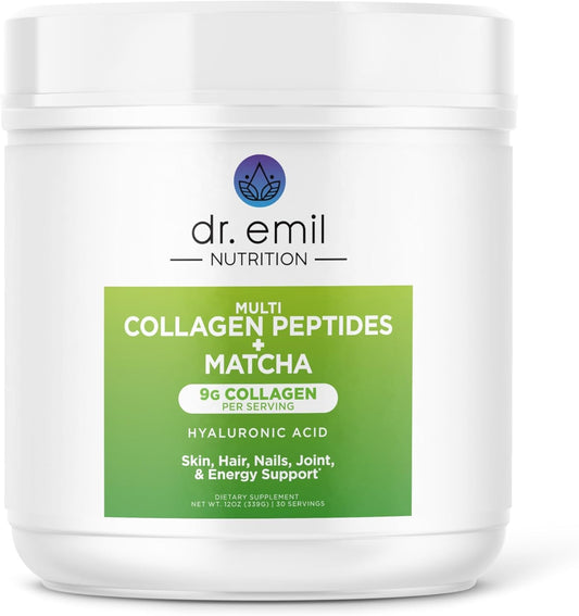 matcha-green-tea-collagen-peptides-powder-for-women---hair-skin-nails-supplements-with-hyaluronic-acid---9g-protein---dr-emil-nutrition-1