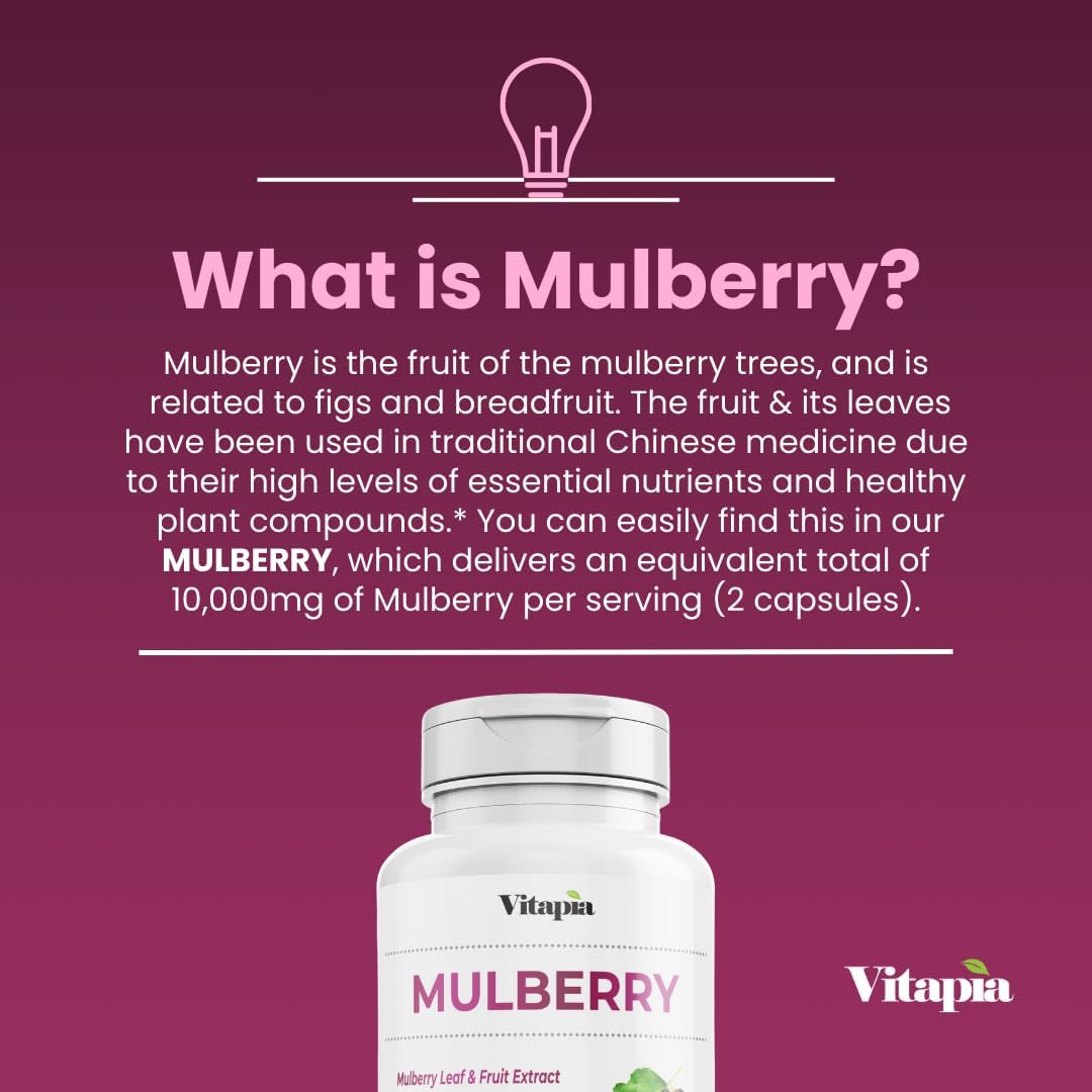 organic-mulberry-leaf-fruit-extract-10000mg---gut-heart-health-support---antioxidant---60-veg-capsules---non-gmo-gluten-free-vegan-3