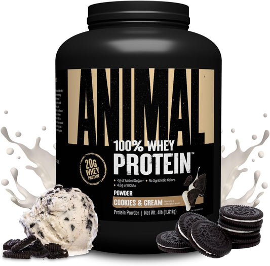 cookies-cream-animal-100-whey-protein-powder---4-lb-whey-blend-for-pre-or-post-workout-recovery-with-bcaa-branched-chain-amino-acids---low-sugar-meal-replacement-boost-1