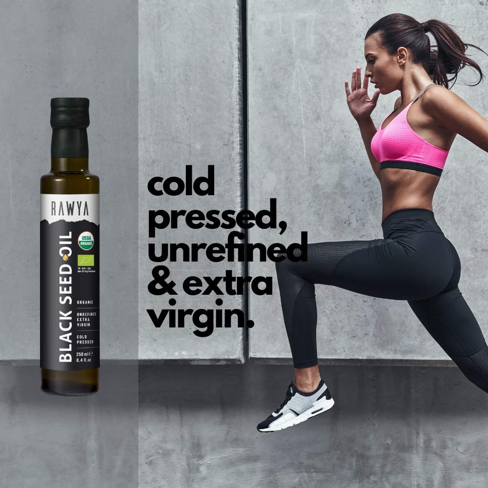 Organic Turkish Black Seed Oil 250ml - Cold Pressed Nigella Sativa Supplement - USDA Certified - Rich Flavor - High Concentration - 2 Pack - Espot.com.au