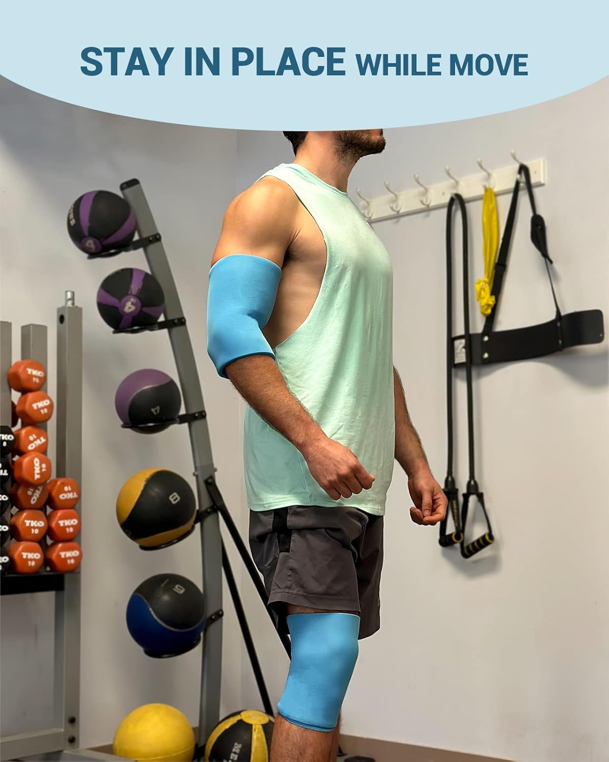 Reusable Knee Ice Pack Wrap for Meniscus Tear, Pain Relief, Arthritis - Cold Compression Sleeve for Knee Support, FSA HSA Eligible - Ideal After Surgery Gift for Men, Women - Comfytemp Technology - Espot.com.au