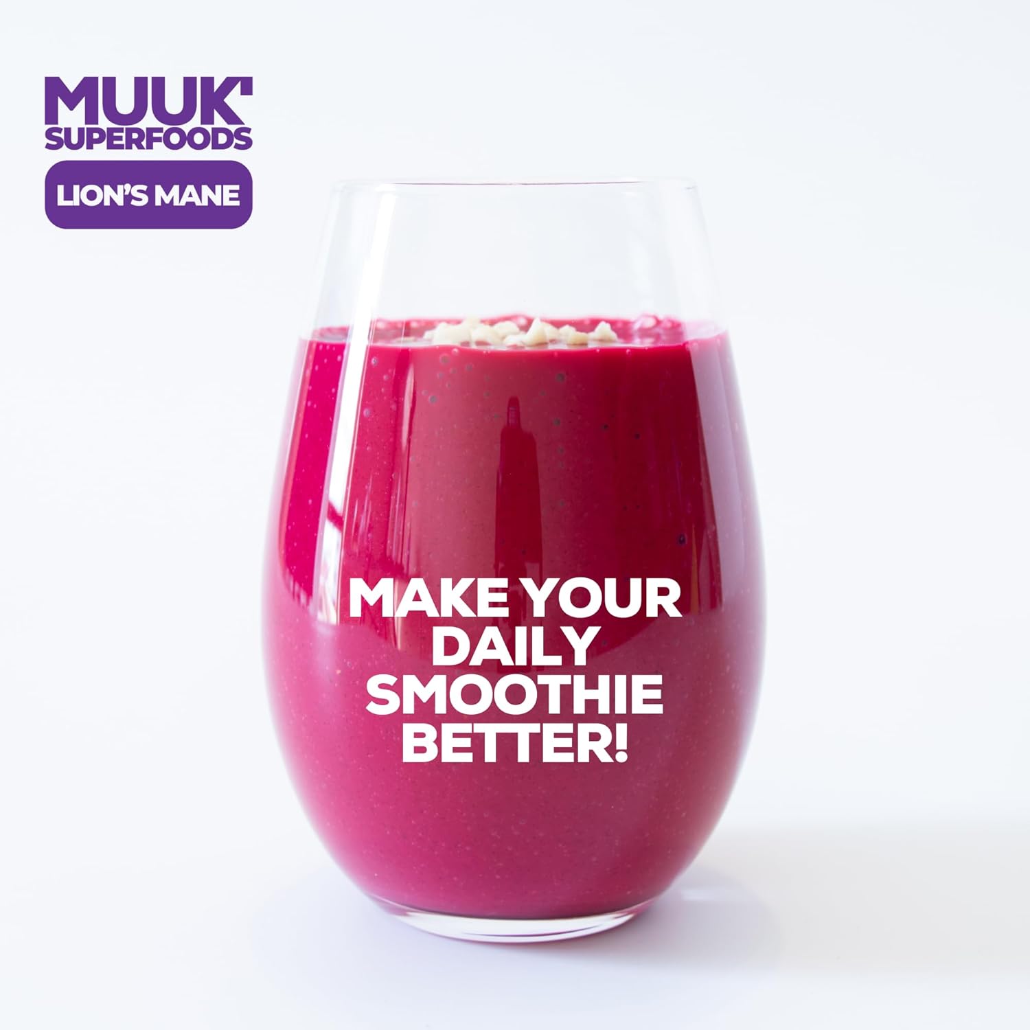 Organic Lion's Mane Mushroom Powder by MUUK' SUPERFOODS - Premium Quality Supplement for Cognitive Health and Immune Support - Espot.com.au