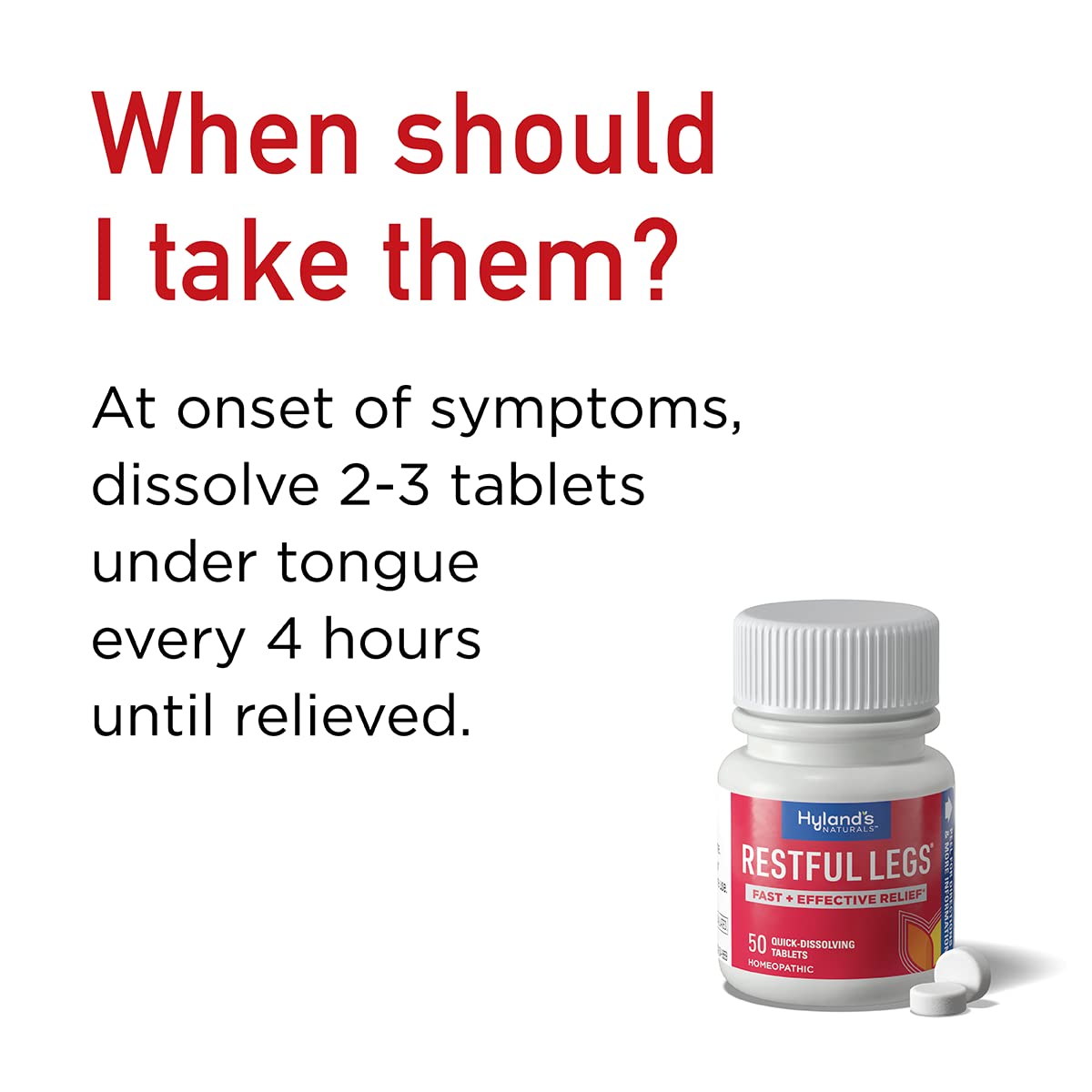 Hyland's Restful Legs Tablets - Pack of 4 (200 Tablets Total) - Espot.com.au
