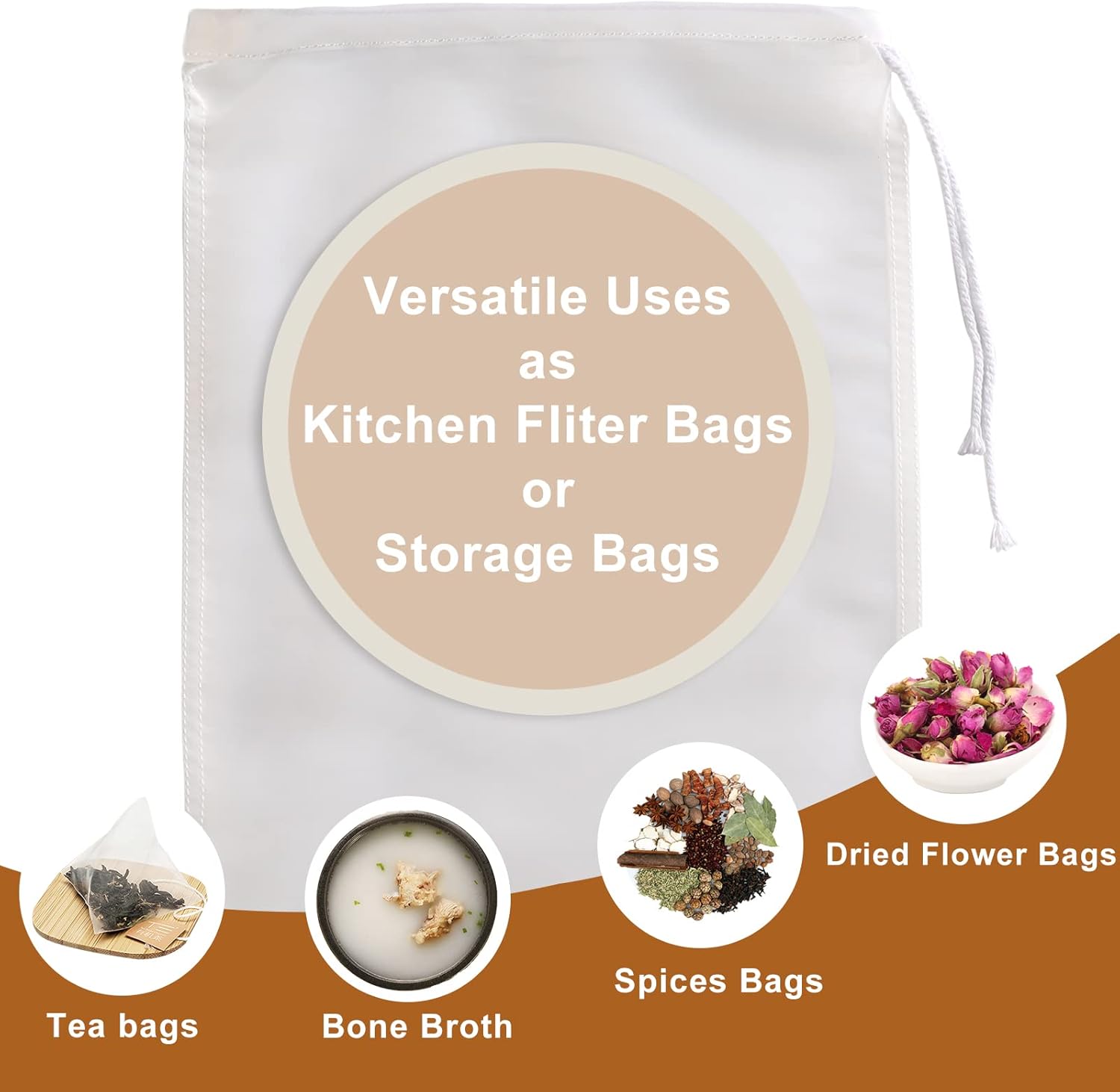 set-of-4-kimmama-nut-milk-bags---food-grade-nylon-strainers-for-juice-milk-coffee-and-soup---79-x-118-inch-cheese-cloth-bags-6