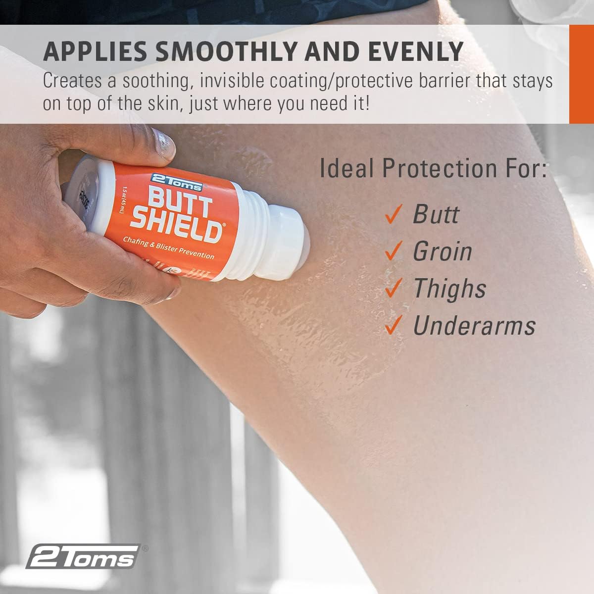 2toms-buttshield-waterproof-anti-chafe-blister-prevention---sweatproof-protection-for-saddle-sore-chafing---15oz-bottle-5