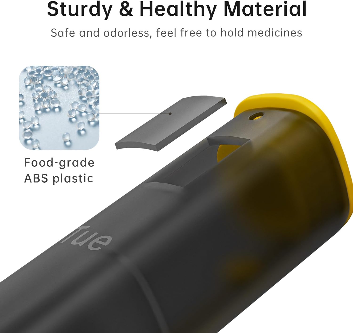 koviuu-weekly-pill-organizer-set---twice-daily-three-times-daily---translucent-black-and-black-color-options-9